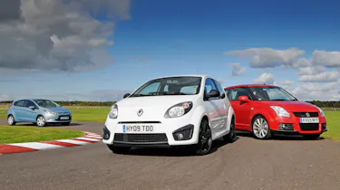 The rivals meet at the track