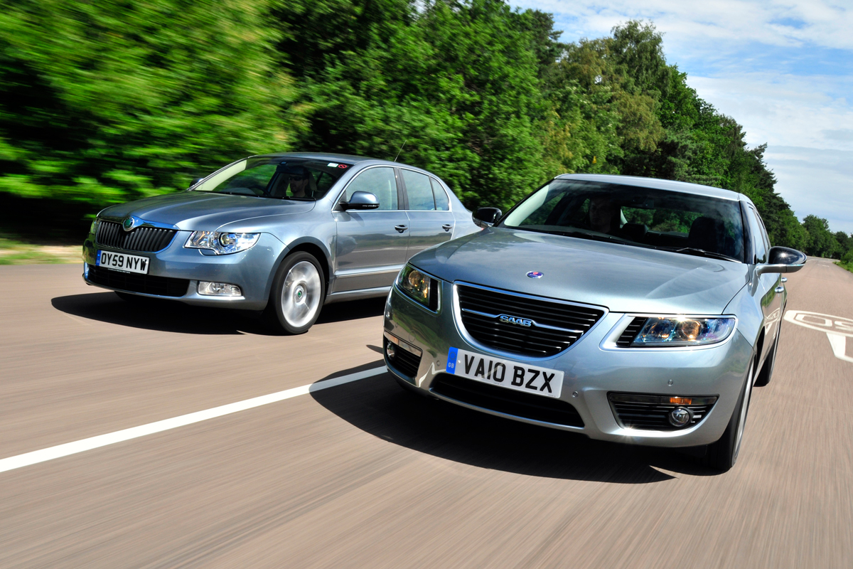 SAAB 9-5 and Skoda Superb