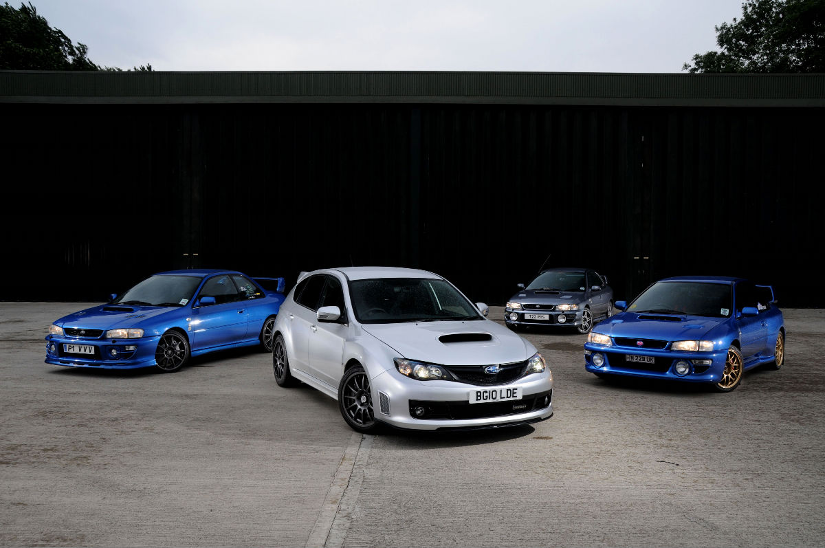Subaru Impreza Cosworth group shot