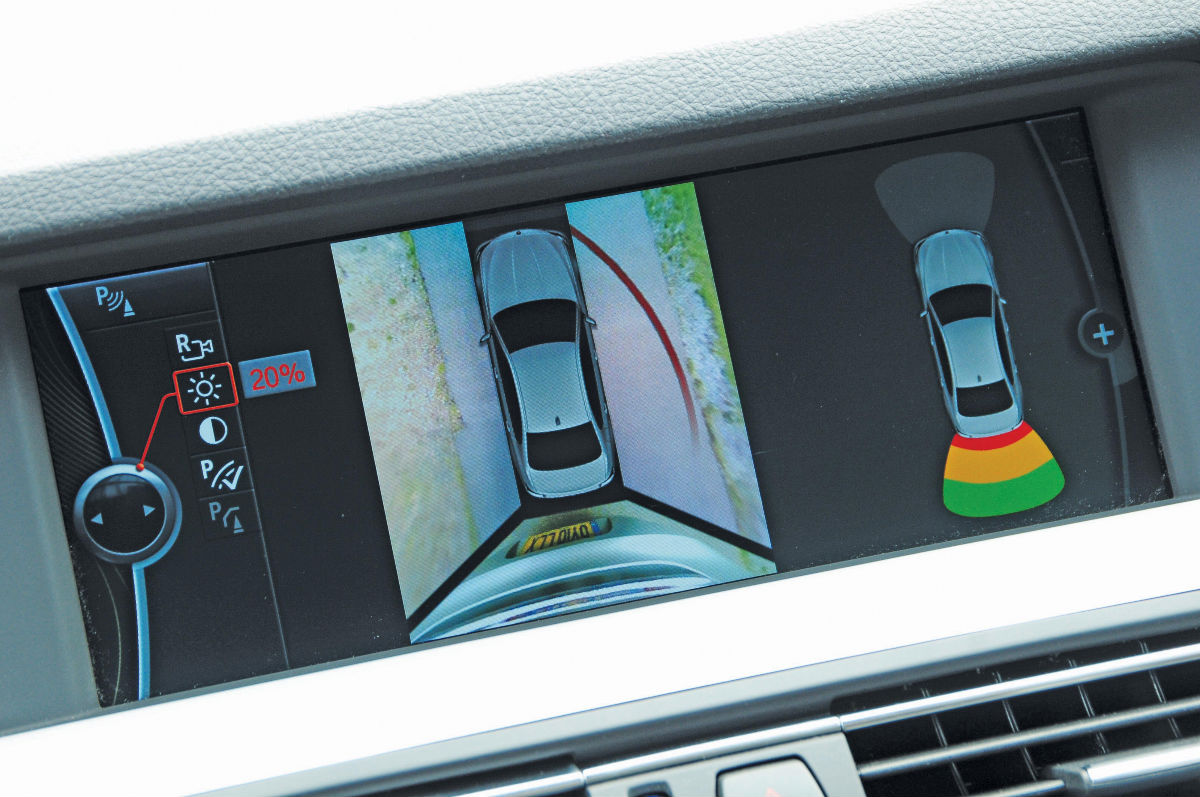 BMW vertical parking camera.