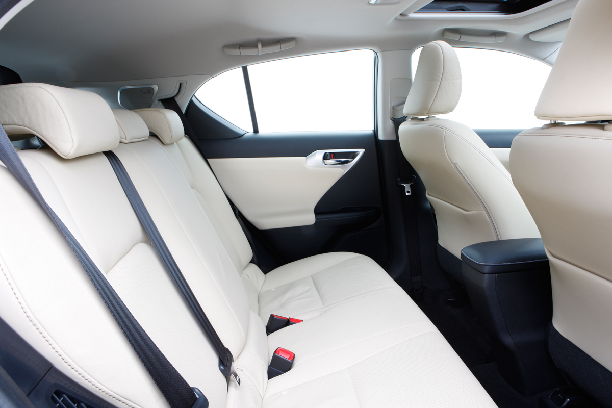 Lexus CT200h rear interior