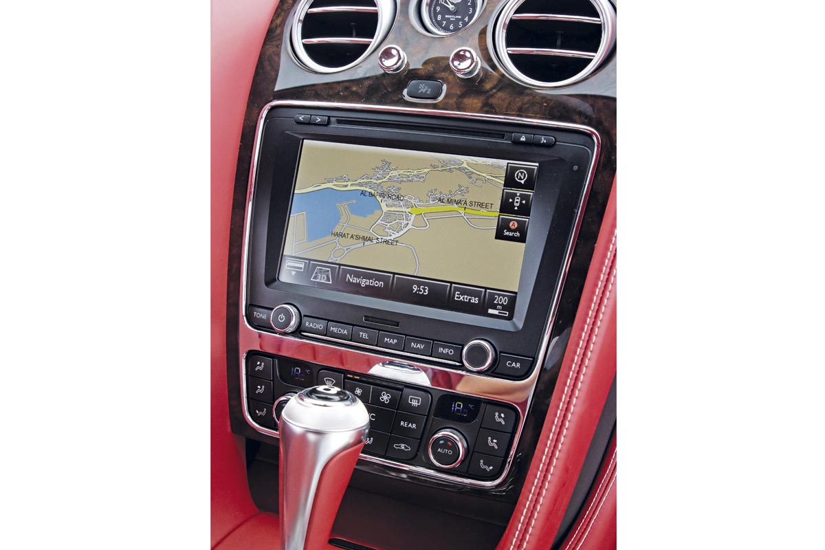 New Bentley Continental GT sat-nav