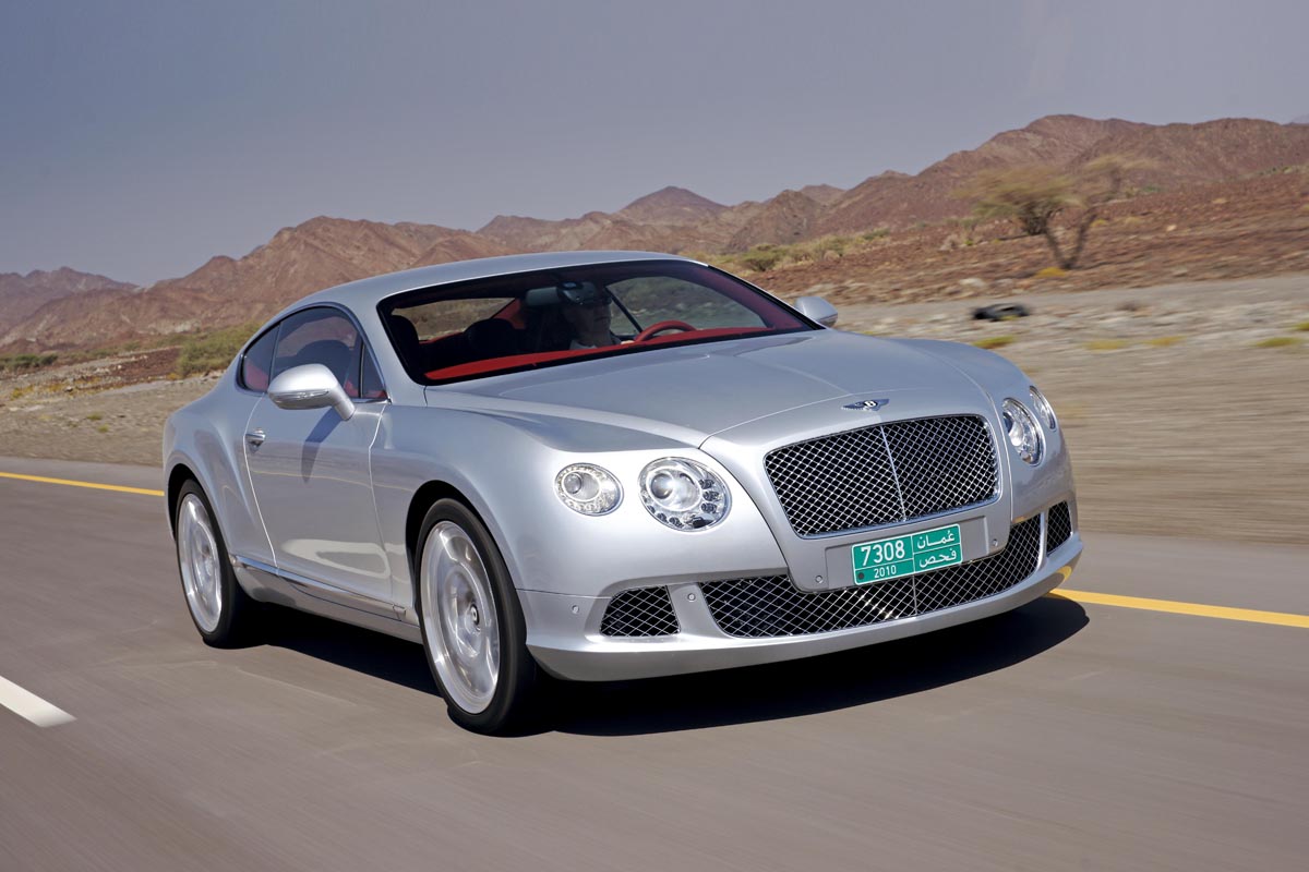 New Bentley Continental GT front track
