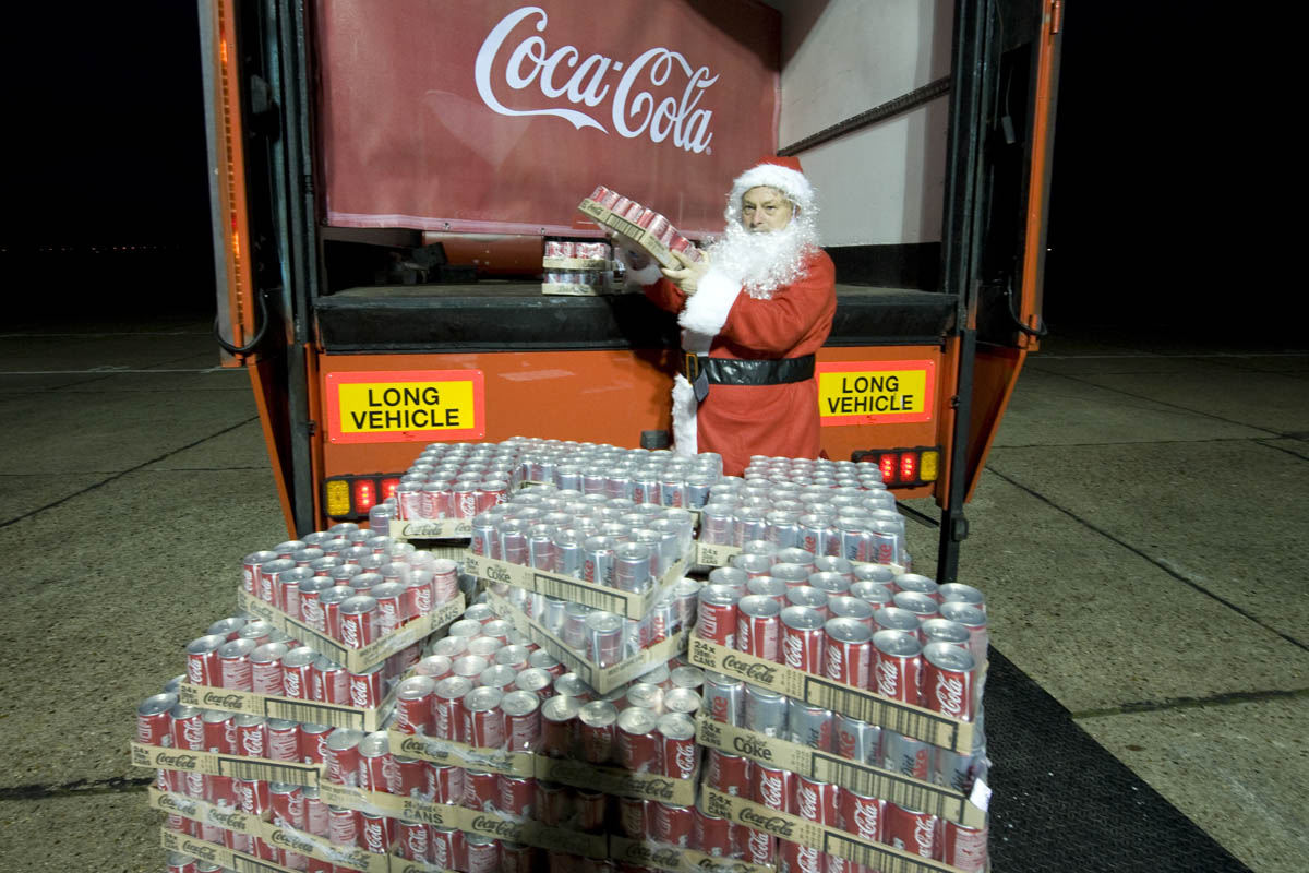 We drive the Coca Cola Christmas lorry! loading
