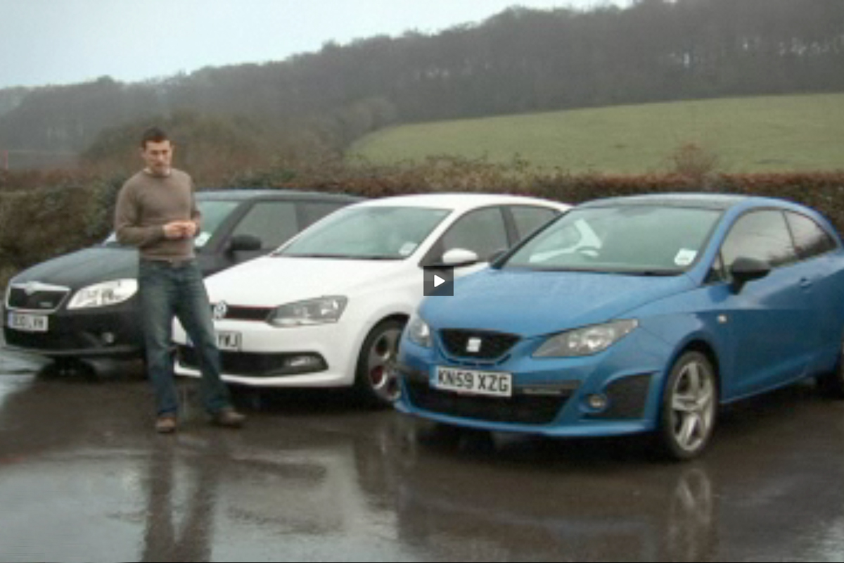 VW Polo GTI vs SEAT Ibiza Cupra and Skoda Fabia vRS