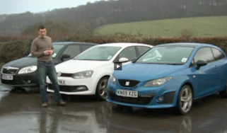 VW Polo GTI vs SEAT Ibiza Cupra and Skoda Fabia vRS