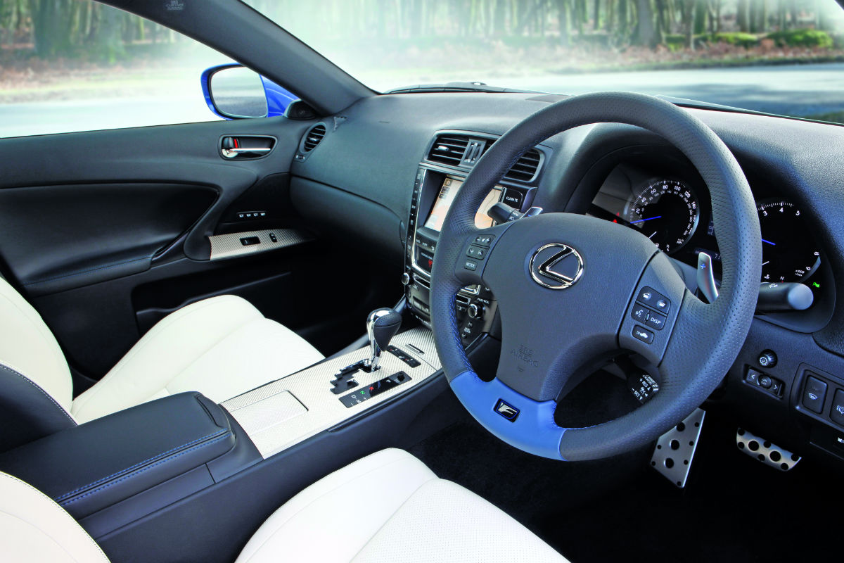 Lexus IS F updated interior