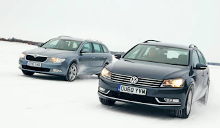 New VW Passat vs. Superb front