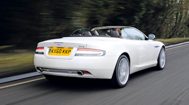 Aston DB9 Volante Morning Frost rear