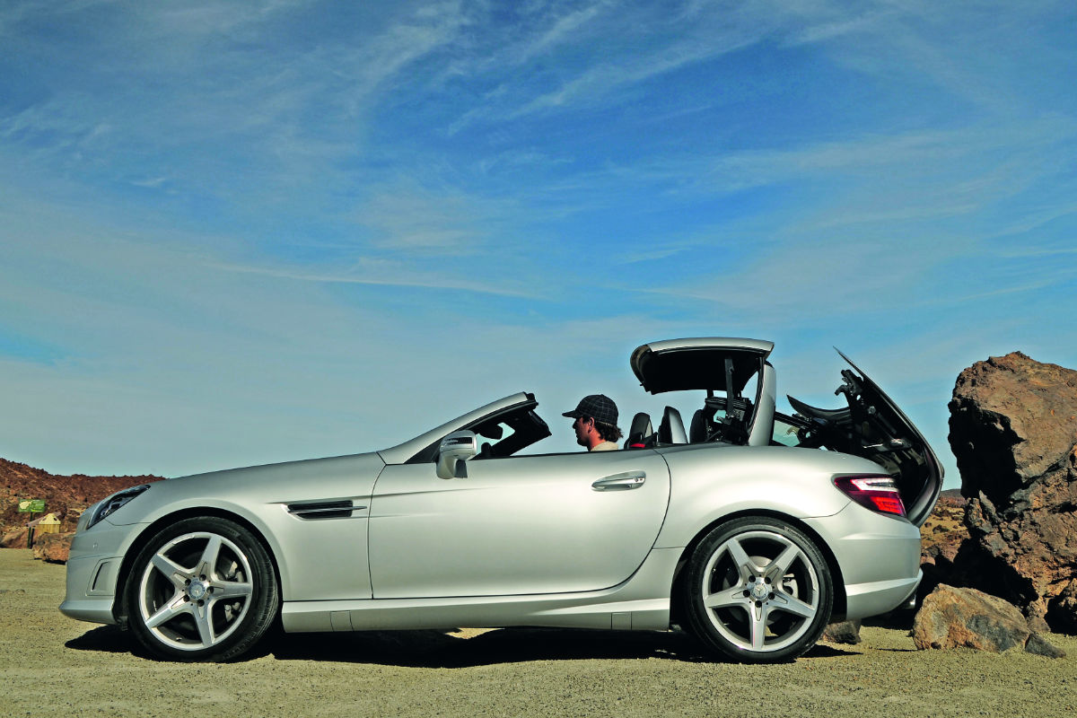 Mercedes SLK 350 roof