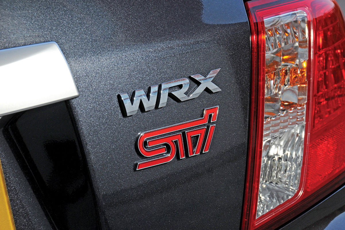 Subaru WRX STi badge