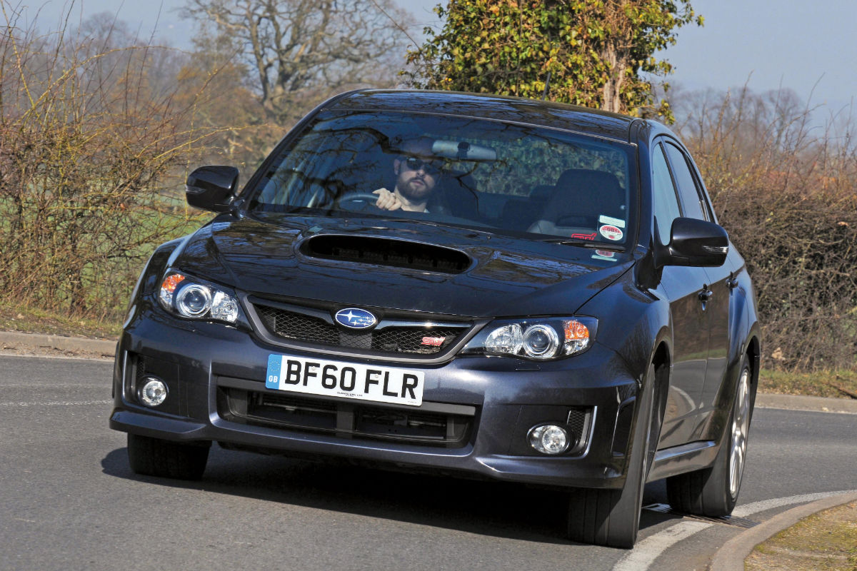 Subaru WRX STi cornering