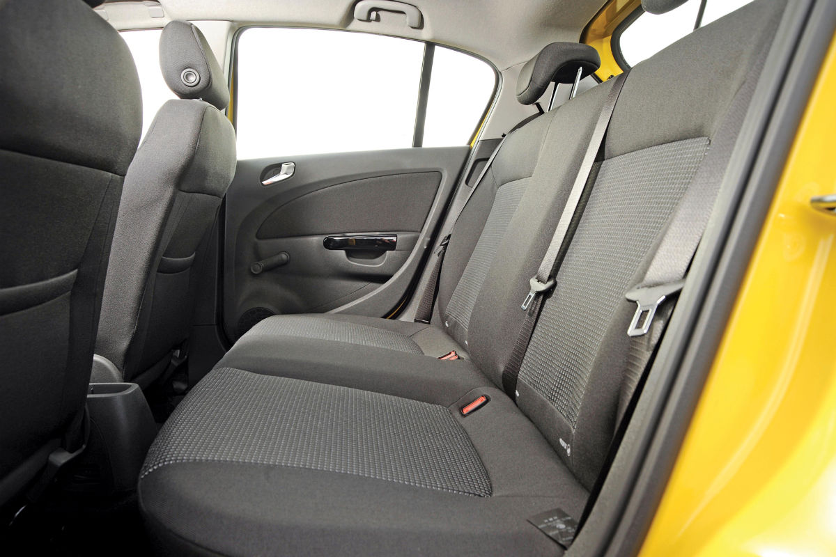 Vauxhall Corsa 1.2 back seat