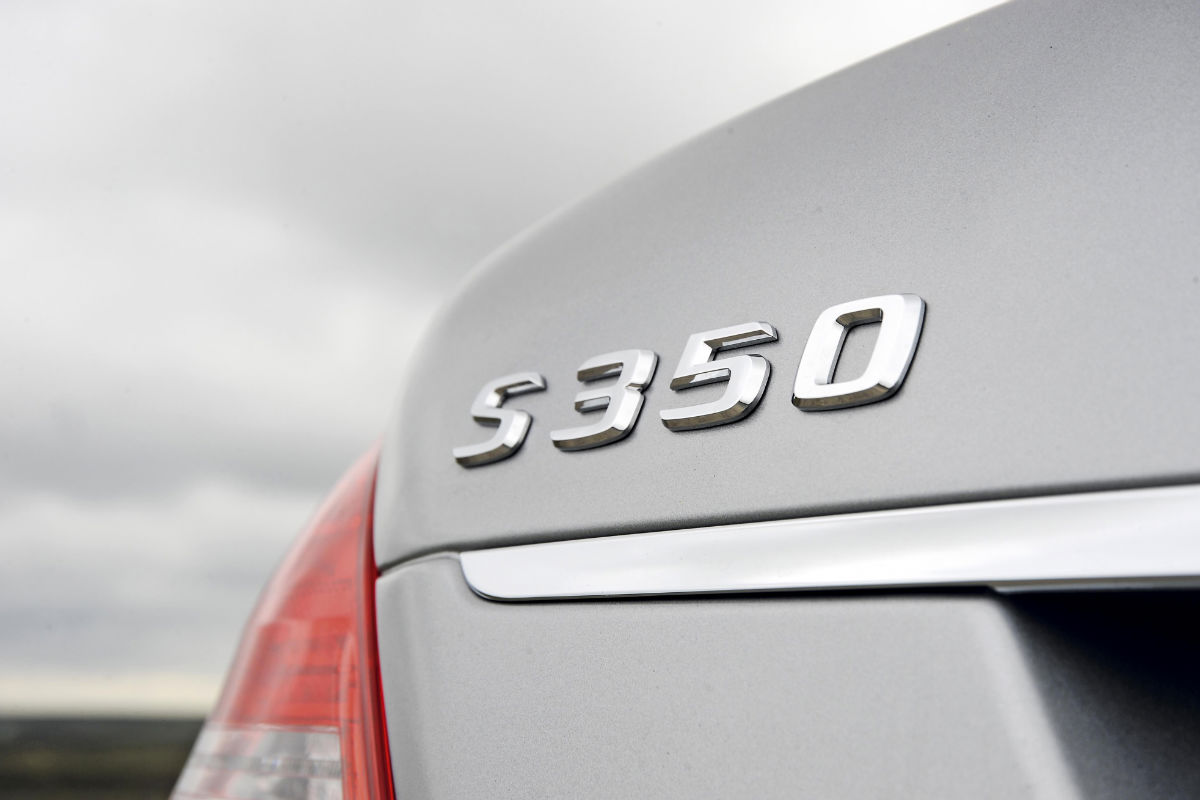 Mercedes S350 badge