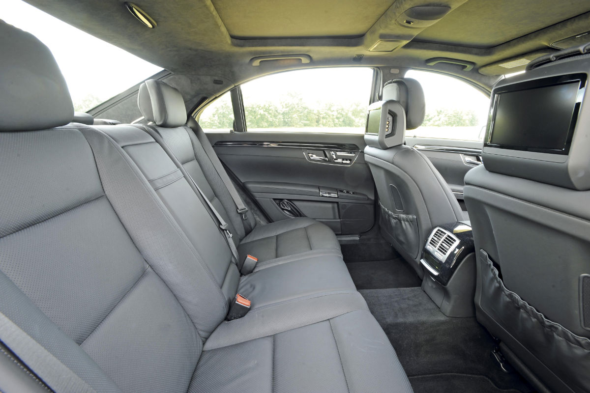 Mercedes S350 rear seats