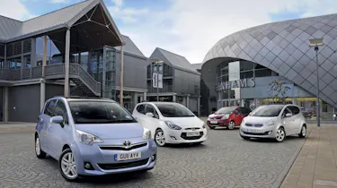 Toyota Verso-S vs Rivals front