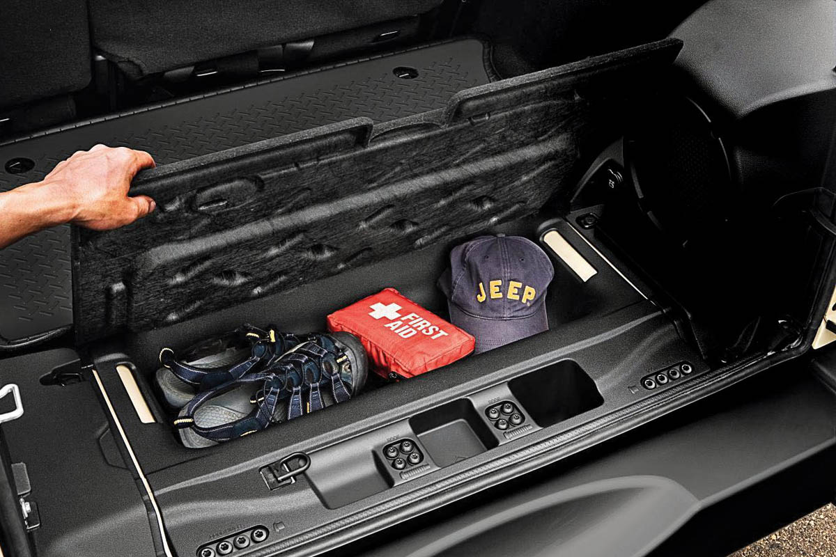 Jeep Wrangler storage