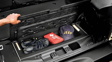 Jeep Wrangler storage