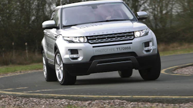 Range Rover Evoque silver corner