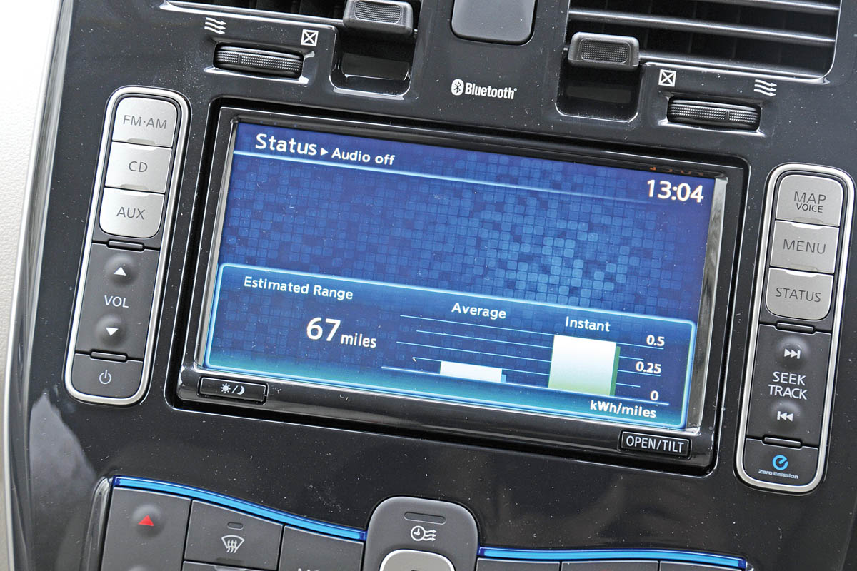 Nissan Leaf screen