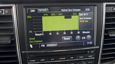Porsche Panamera S Hybrid computer