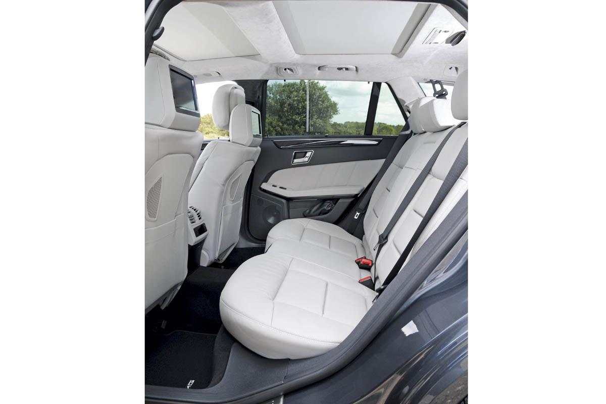 Mercedes E350 rear seats