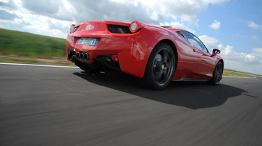 Ferrari 458 Italia rear track