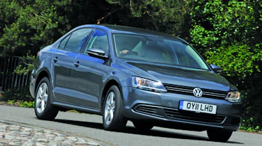 VW Jetta cornering