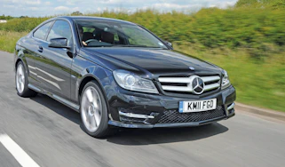 Mercedes C220 CDI Coupe front track