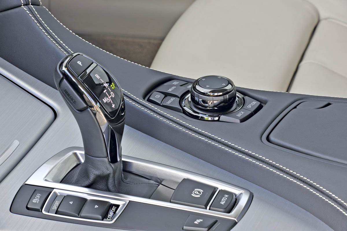 BMW 640i gearstick