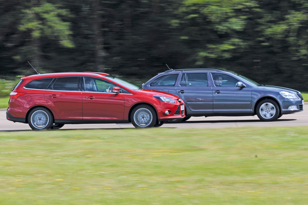 Ford Focus Estate and Skoda Octavia Estate