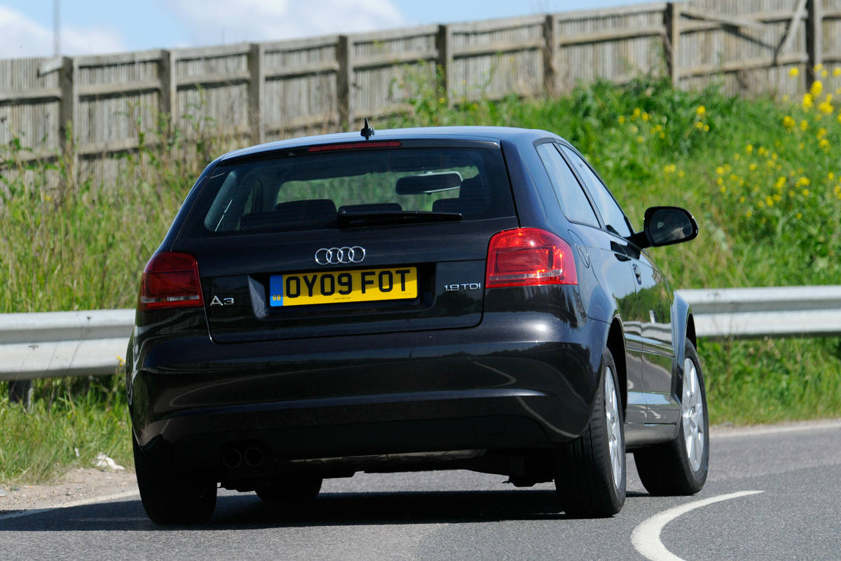 Audi A3 rear cornering