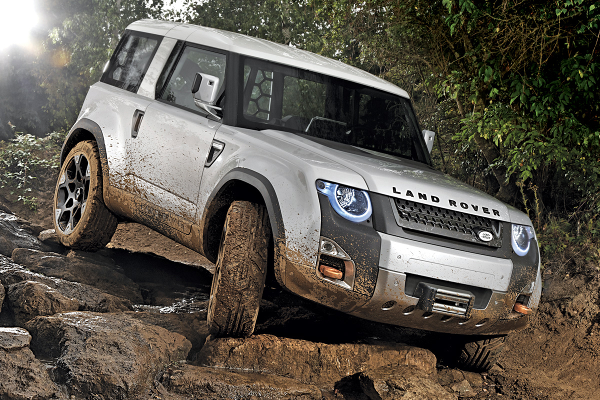 Land Rover DC100 front three-quarters