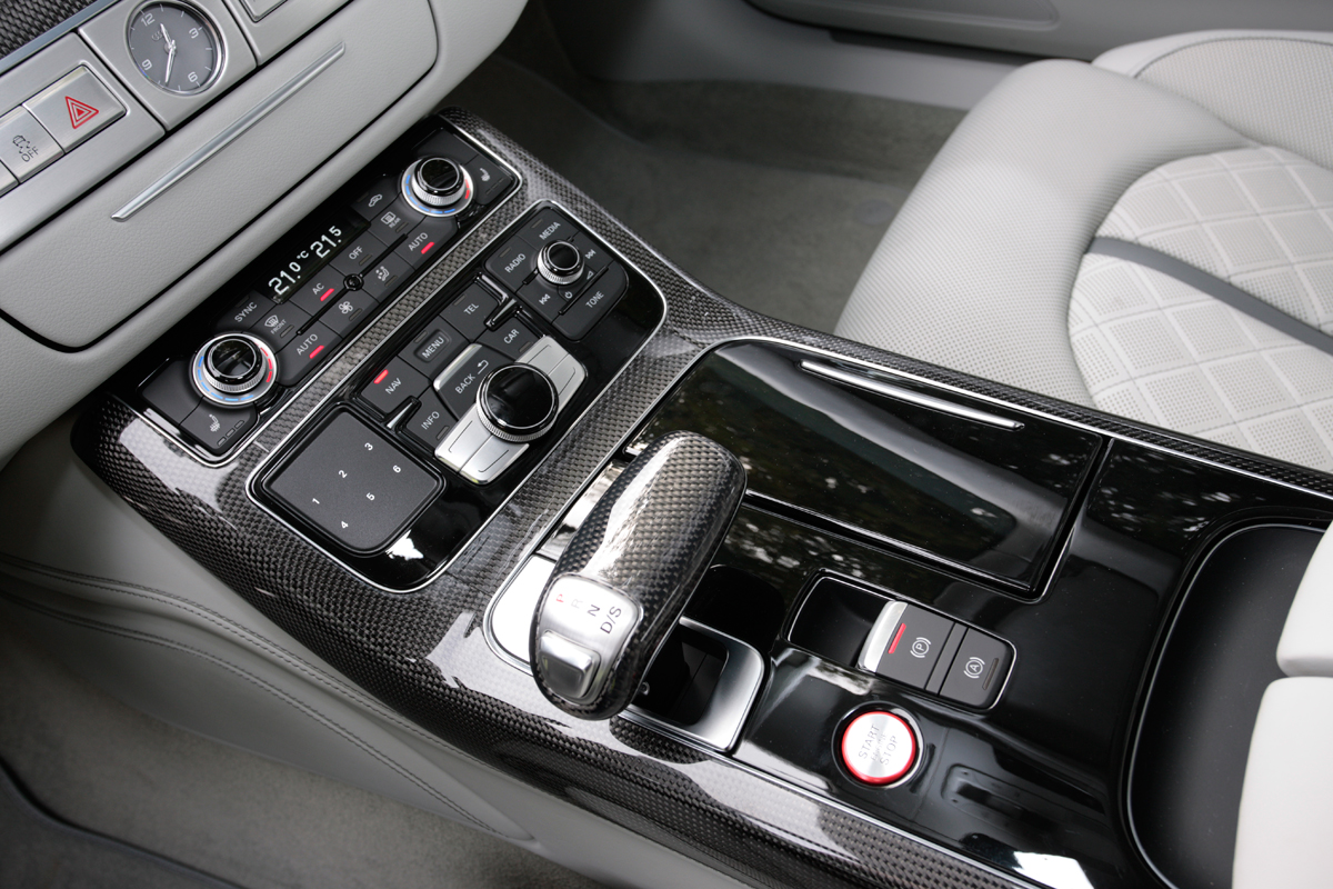Audi S8 interior detail