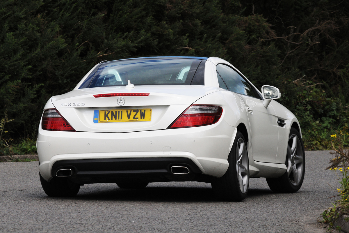 Mercedes SLK 250 rear cornering