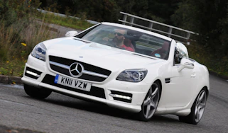 Mercedes SLK 250 front cornering