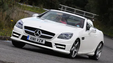 Mercedes SLK 250 front cornering