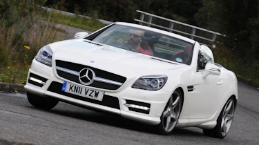 Mercedes SLK 250 front cornering