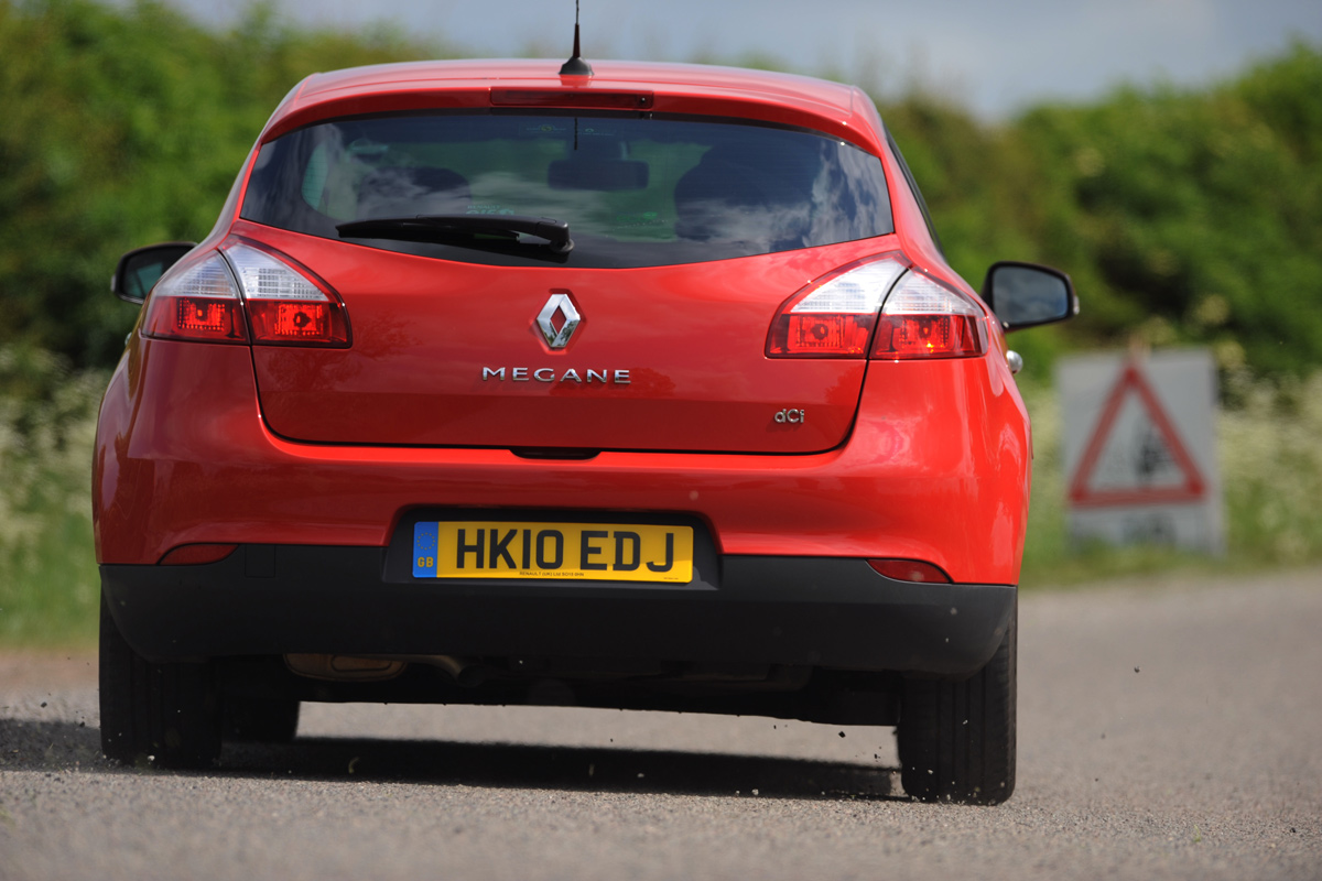 Renault Megane rear cornering