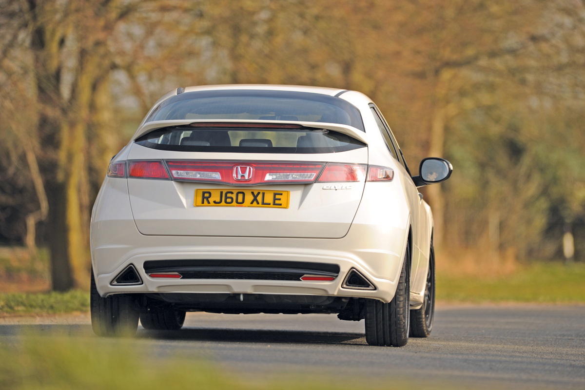 Honda Civic rear cornering