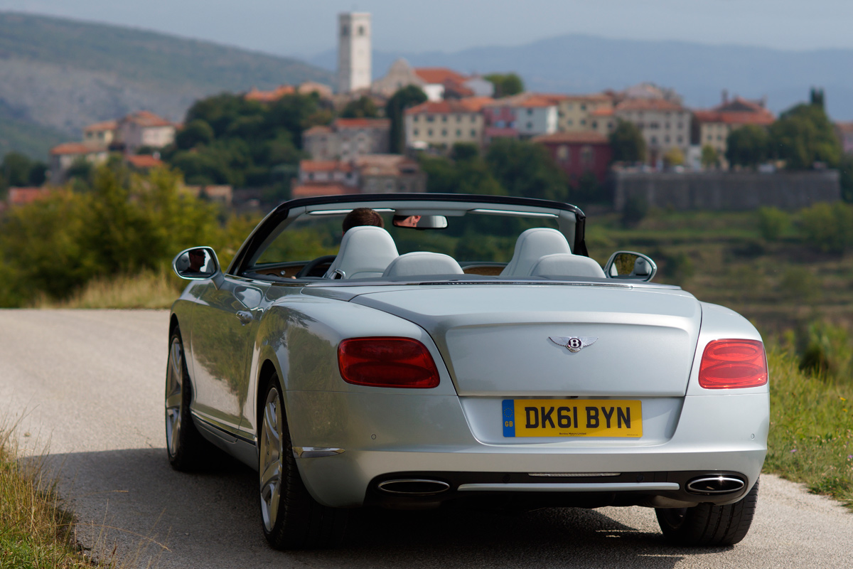 Bentley Continental GTC rear three-quarters