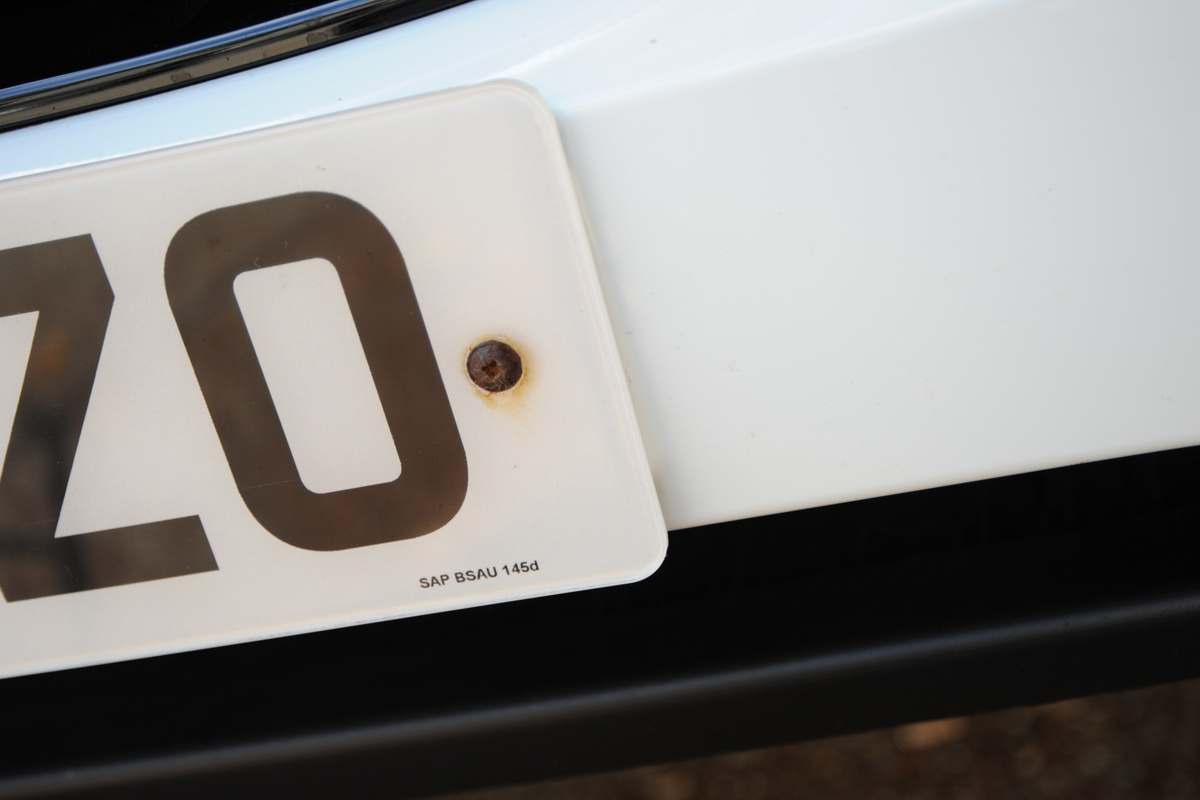 Hyundai ix35 number plate