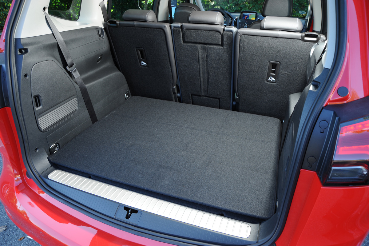 Vauxhall Zafira Tourer boot