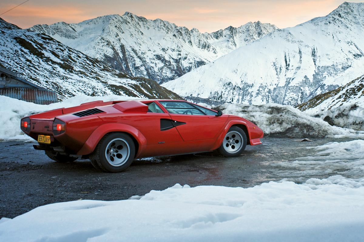 The Lamborghini Countach is considered to be the original wedge-shaped supercar.