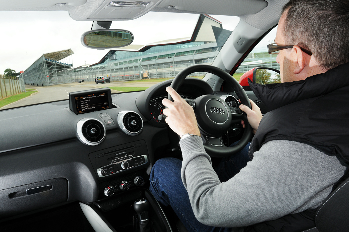 Audi A1 driving