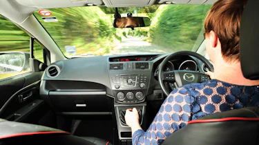 Mazda 5 driving