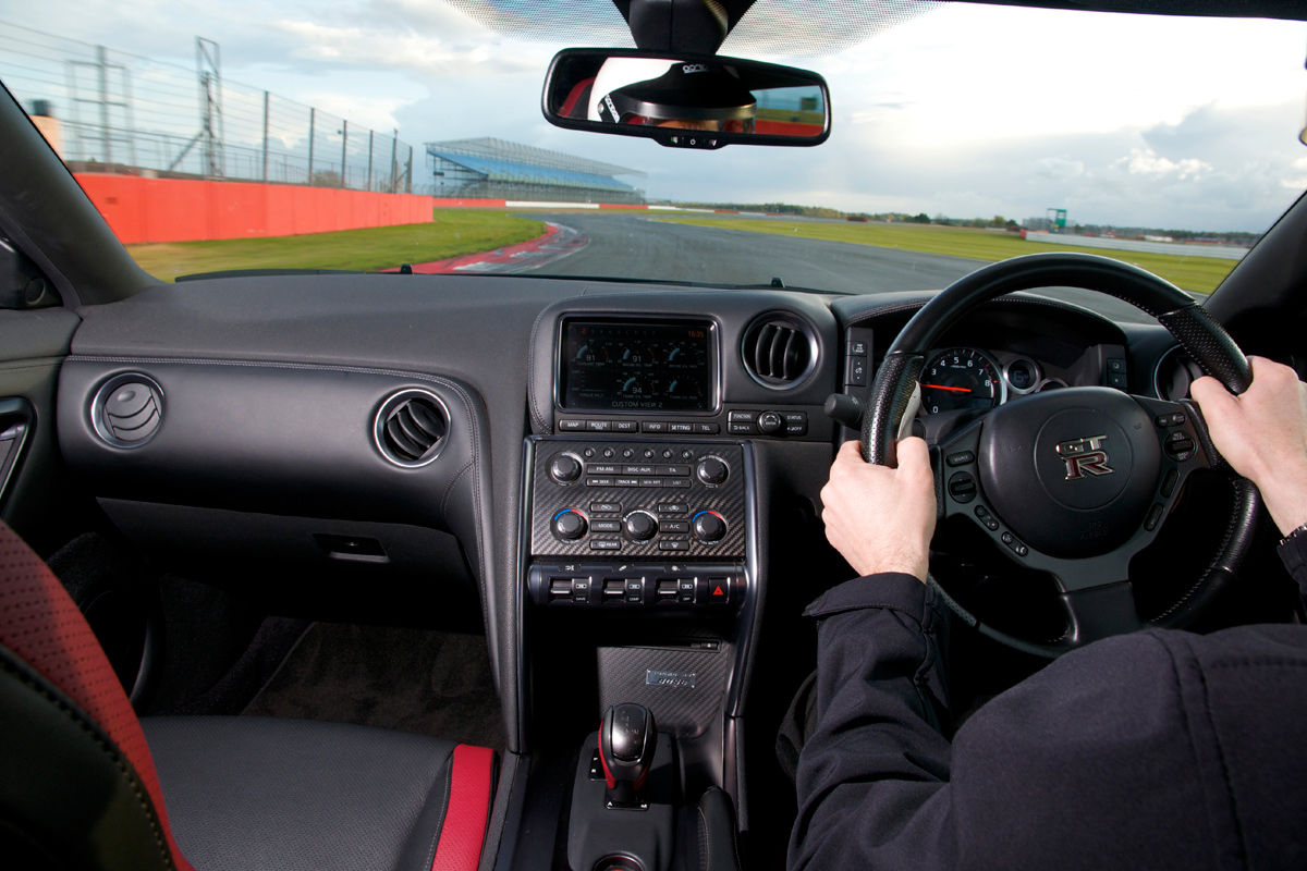 Nissan GT-R driving