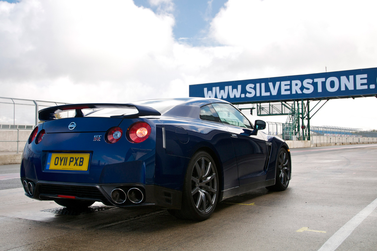 Nissan GT-R rear three-quarters