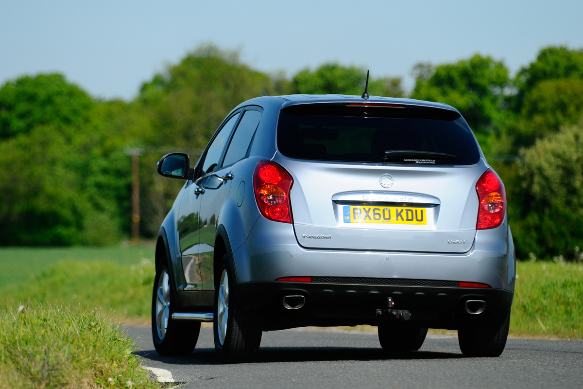 SsangYong Korando rear cornering