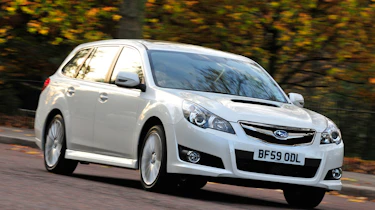 Subaru Legacy front cornering